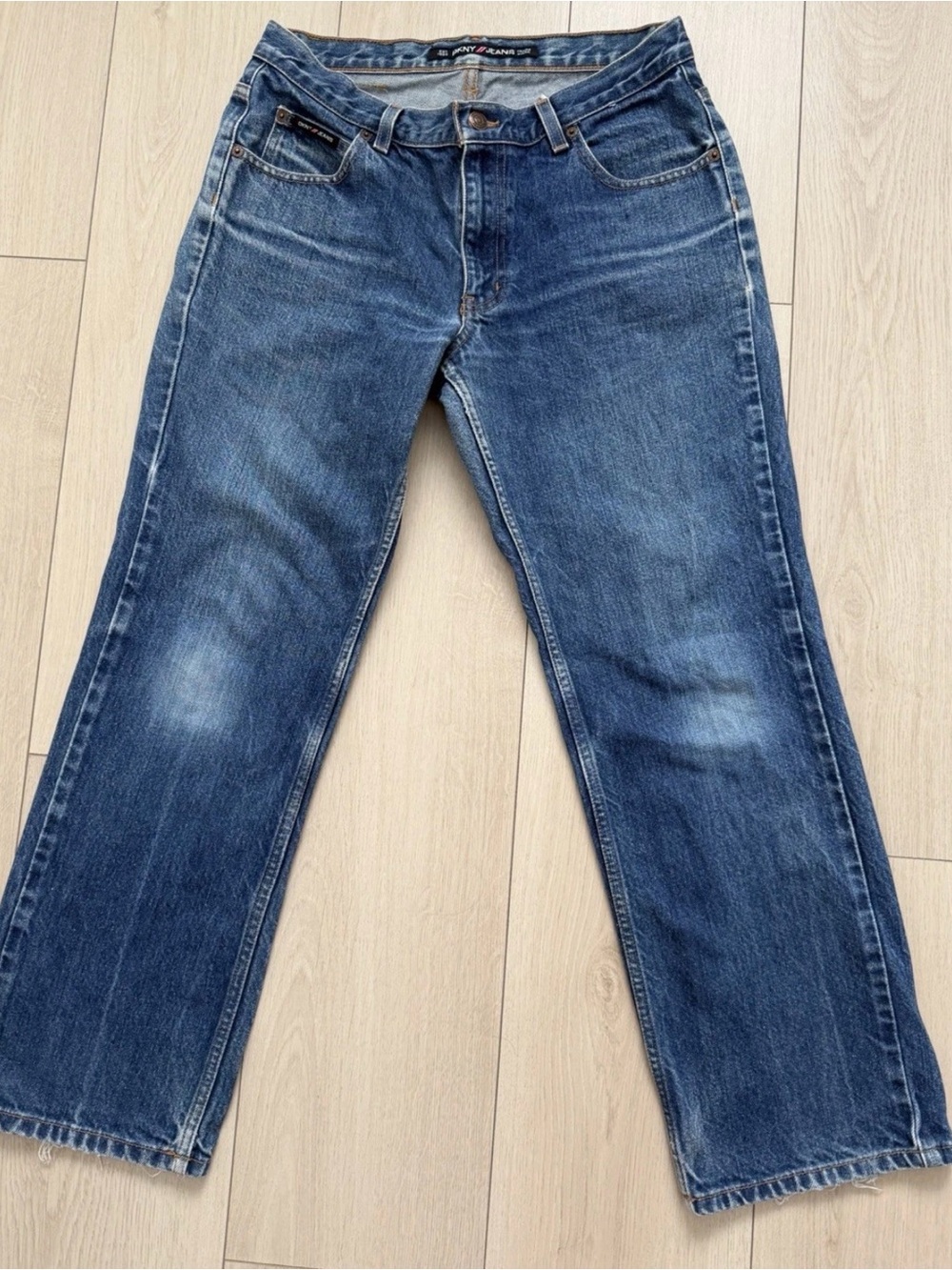 DKNY Light Blue Denim Jeans Straight Leg